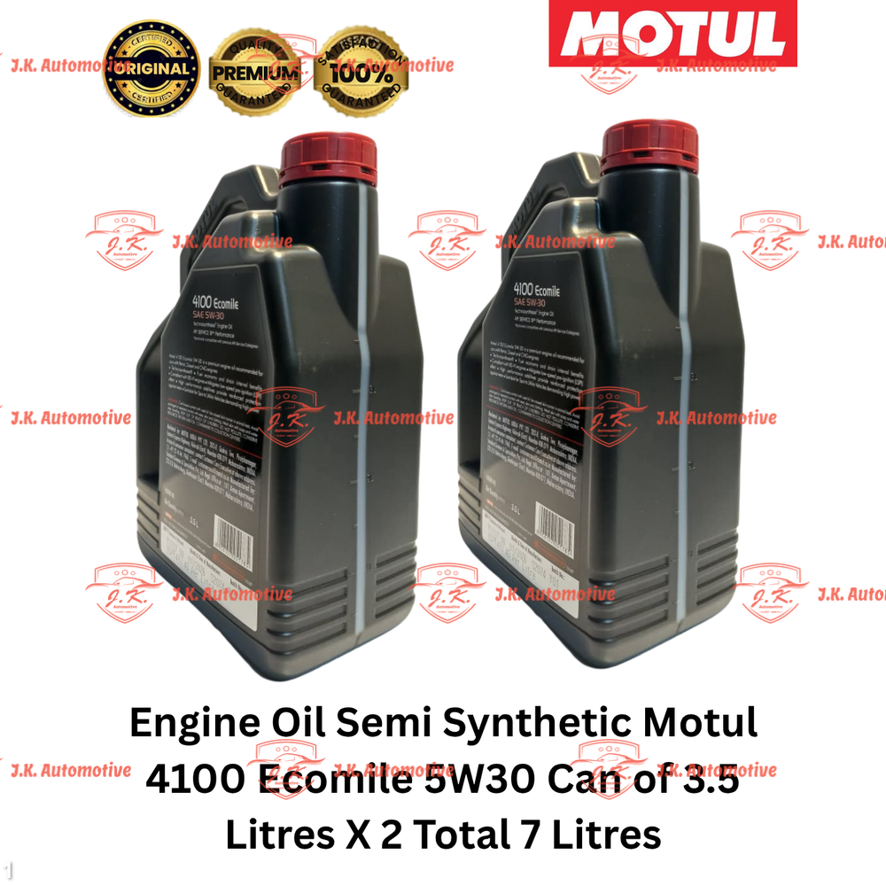 Engine Oil Semi Synthetic Motul 4100 Ecomile 5W30 Can of 3.5 Litres X 2 Total 7 Litres - Image 3
