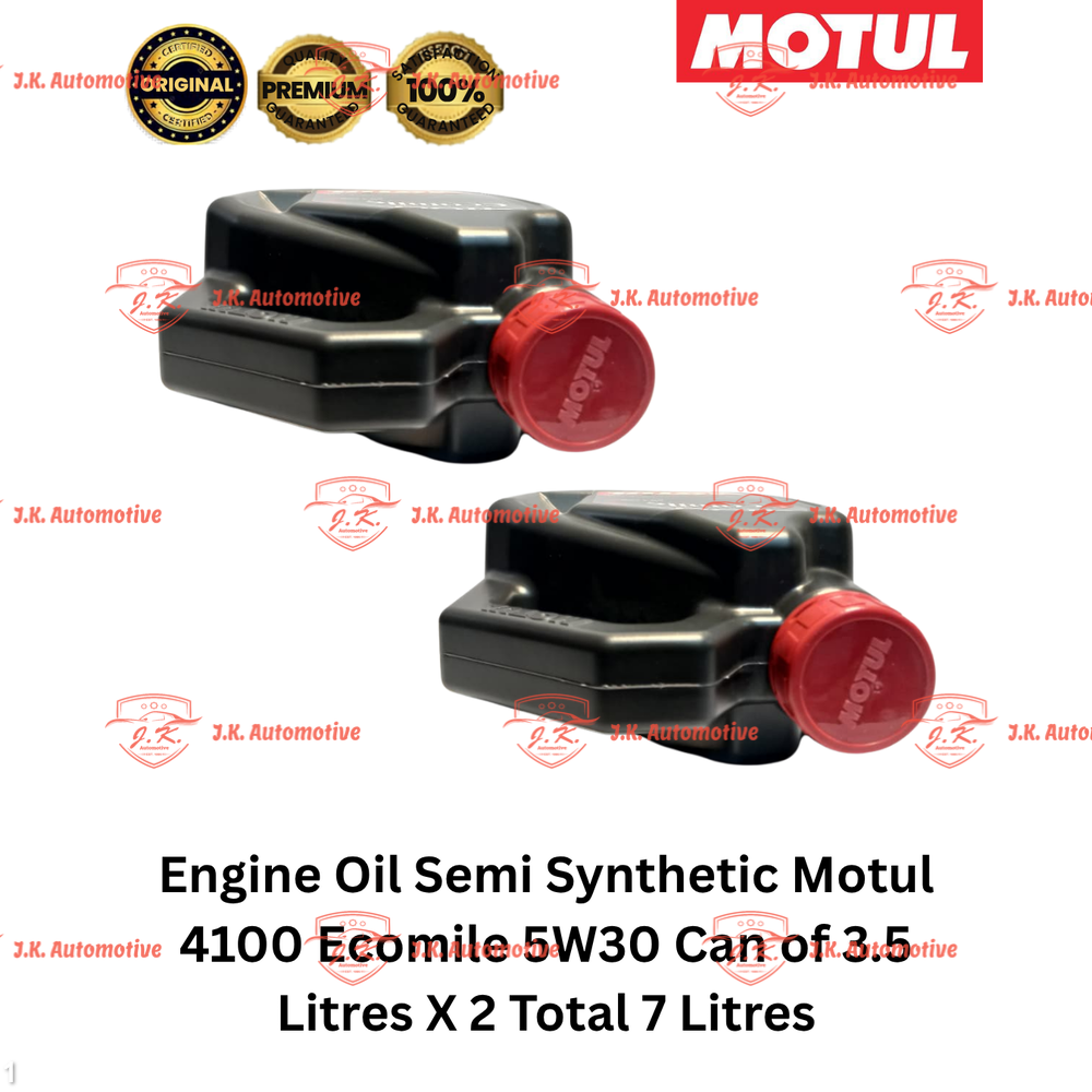 Engine Oil Semi Synthetic Motul 4100 Ecomile 5W30 Can of 3.5 Litres X 2 Total 7 Litres - Image 4
