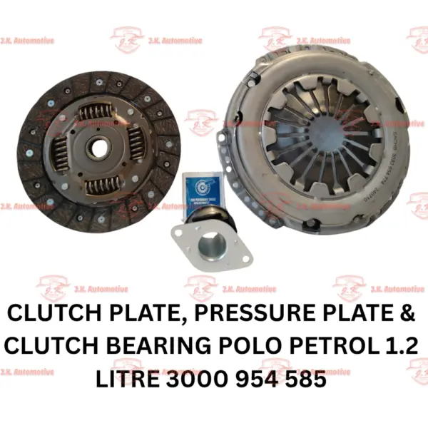 Clutch Plate, Pressure Plate & Clutch Bearing Polo Petrol 1.2 Litre 3000 954 585 Sachs