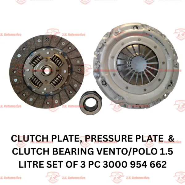 Clutch Plate, Pressure Plate & Clutch Bearing Volkswagen Vento 1.5 Liter Set Of 3 Pc 3000 954 662 Sachs