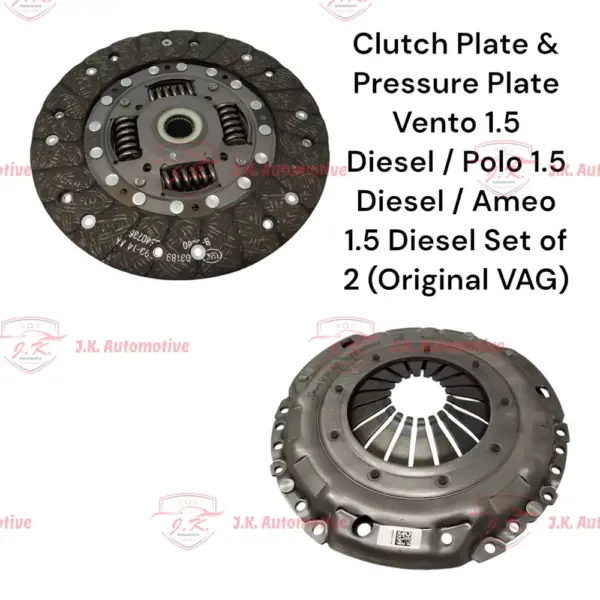 Clutch Plate & Pressure Plate For Volkswagen Vento 1.5 Diesel Set of 2 (Original VAG) - 03L141026G & 03L141032E