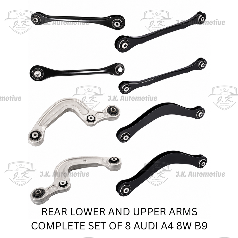 Stokes Germany Rear Lower And Upper Control Arm Complete Set of 8 for Audi A4 B9 8W 8W0505397E & 8W0505398E & 8W0501529D & 8W0501530D & 8W0505323F & 8W0505324F & 4M0505291D & 4M0505292D (2016–Present)