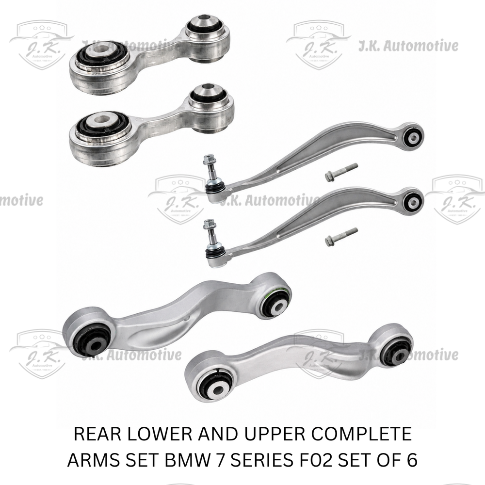 Stokes Germany Rear Lower And Upper Control Arm Complete Set of 6 for BMW 7 Series F02 33326775683 & 33326782135 & 33326782136 & 33326775902 (2009–2015)