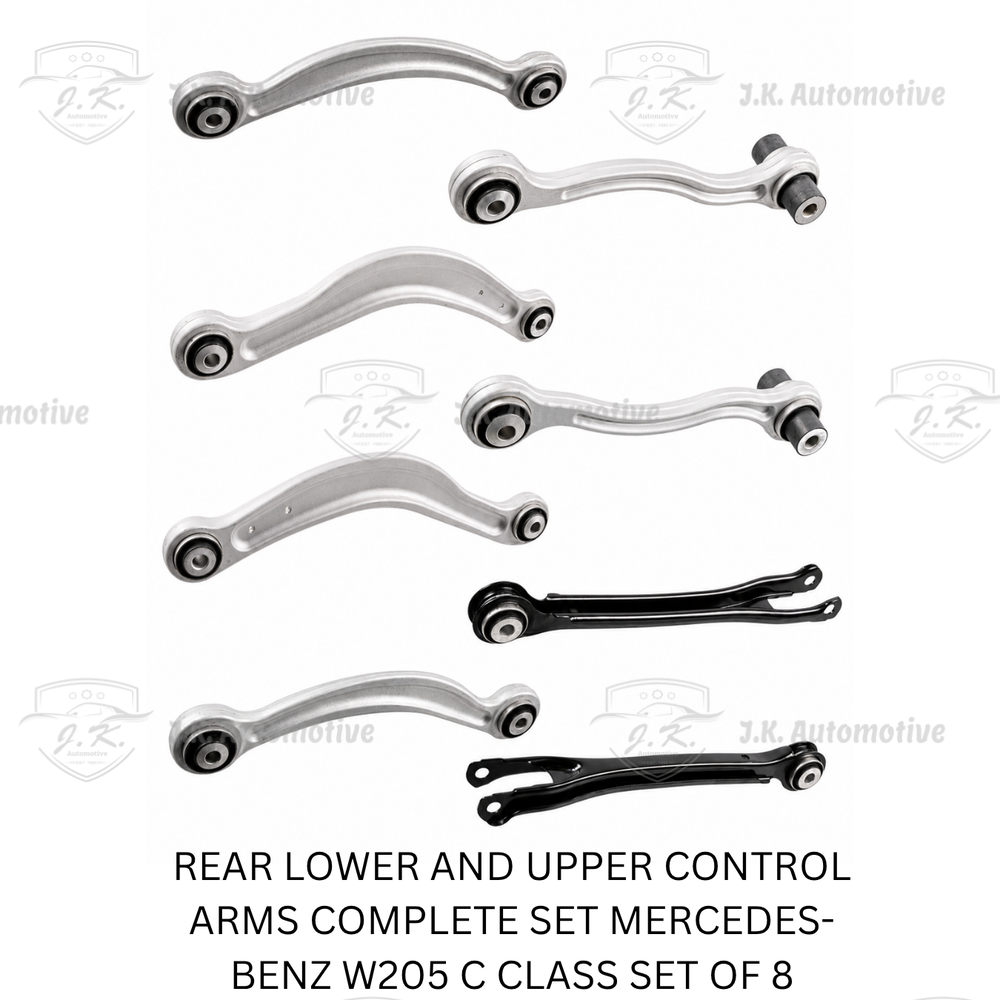 Stokes Germany Rear Lower And Upper Control Arm Complete Set of 8 for Mercedes-Benz C-Class W205 A2053506103 & A2053506203 & A2043502106 & A2043502206 & A2053506503 & A2053506603 & A2053506303 (2014–2021)