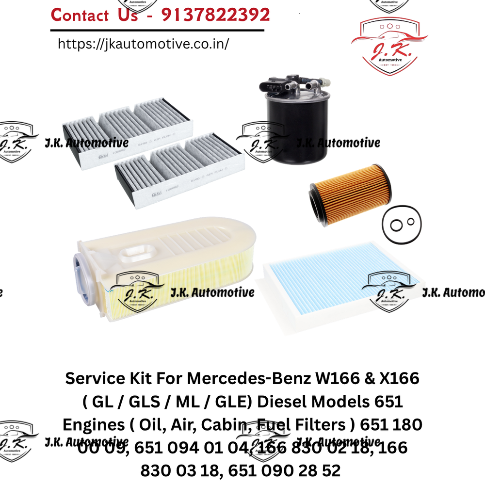 Mercedes-Benz GLS X166 250 CDI OM651 Diesel Service Kit Oil Air Cabin Fuel Filters A6511800109 A6510940104 A1668300303 A1668300318 A6510901252 (2012-2019) - Image 2
