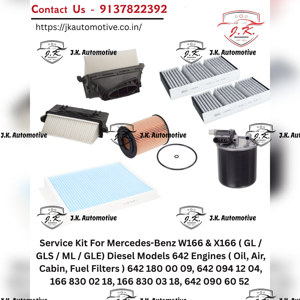 Mercedes-Benz GLS X166 350 CDI OM642 Diesel Service Kit Oil Air Cabin Fuel Filters A6421800009 A6420941804 A6420941904 A1668300303 A1668300318 A6420903152 (2012-2019) - Image 2