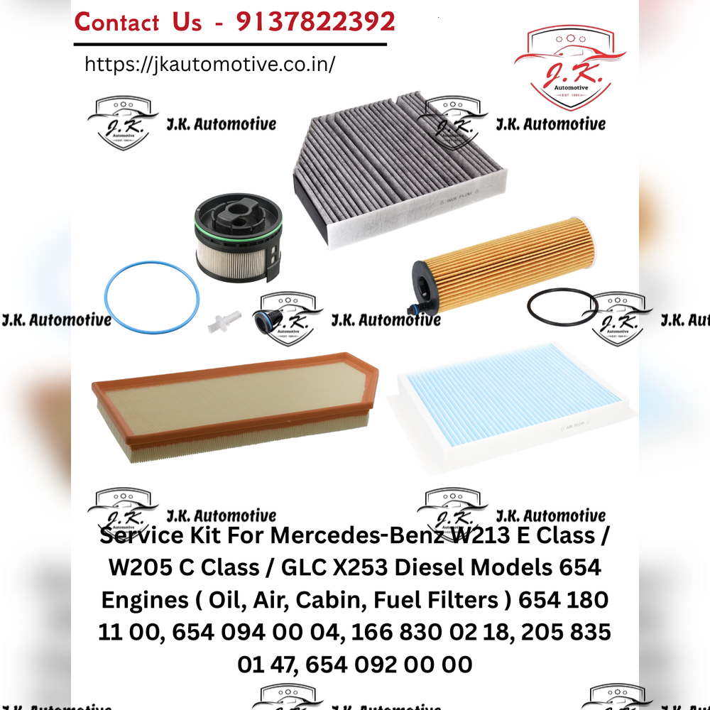 Mercedes-Benz C200d W205 OM654 Diesel Service Kit Oil Air Cabin Fuel Filters A6541801100 A6540940004 A6540900652 A1668300318 A2058350147 (2014-2021) - Image 2