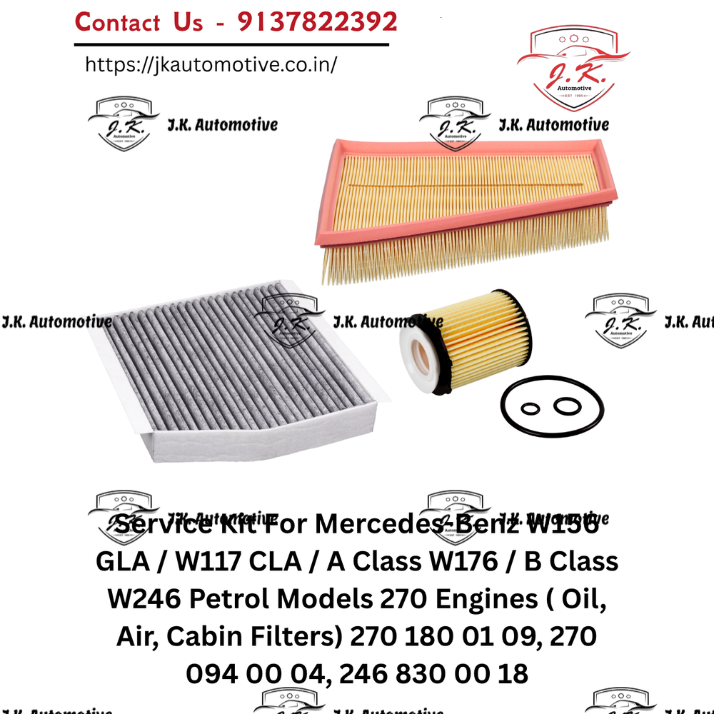 Mercedes-Benz B180 W246 M270 Petrol Service Kit Oil Air Cabin Filters A2701800009 A2700940004 A2468300018 (2011-2018) - Image 2