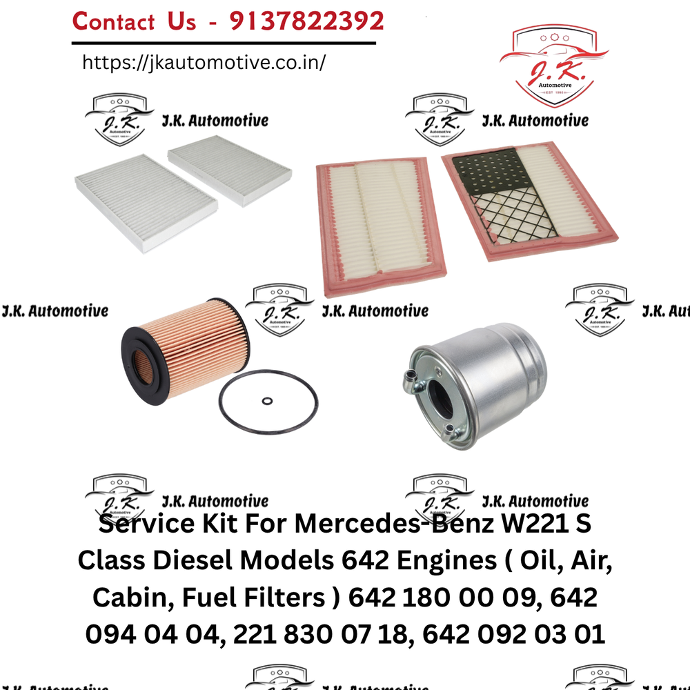 Mercedes-Benz S320 CDI W221 OM642 Diesel Service Kit Oil Air Cabin Fuel Filters A6421800009 A6420940204 A6420940304 A2218300018 A6420901852 (2005-2013) - Image 2