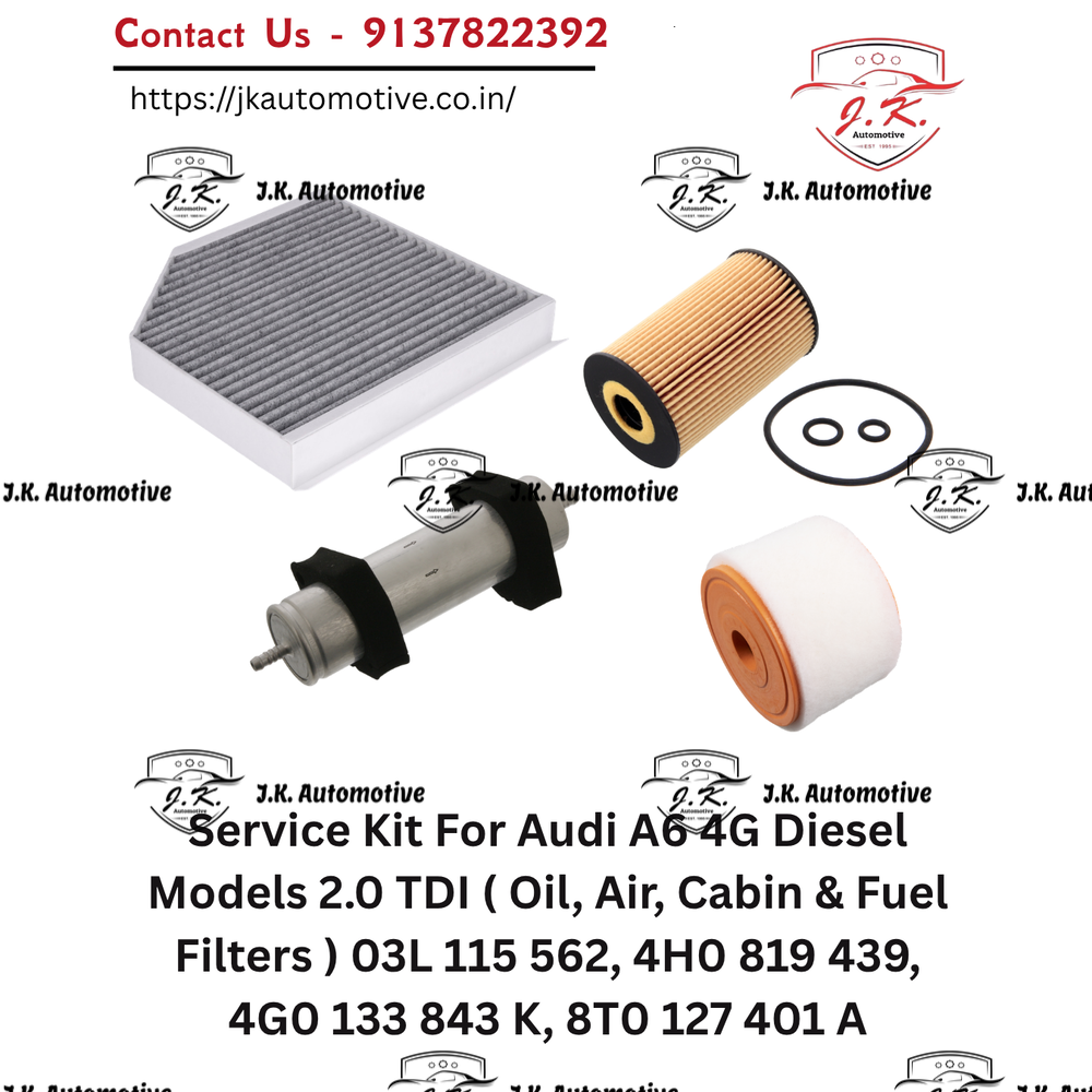 Audi A6 4G 2.0 TDI Service Kit Oil Air Cabin Fuel Filters 4G0133843K 4H0819439 8K0127400 (2011-2018) - Image 2