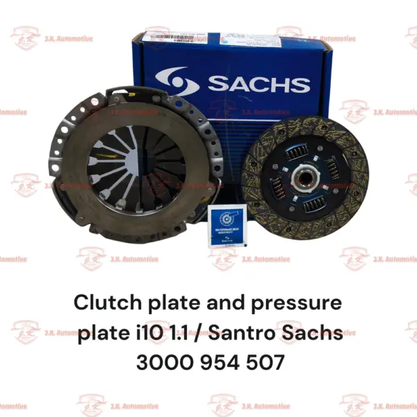 Clutch Plate And Pressure Plate For Hyundai Santro Set of 2 Sachs 3000 954 507