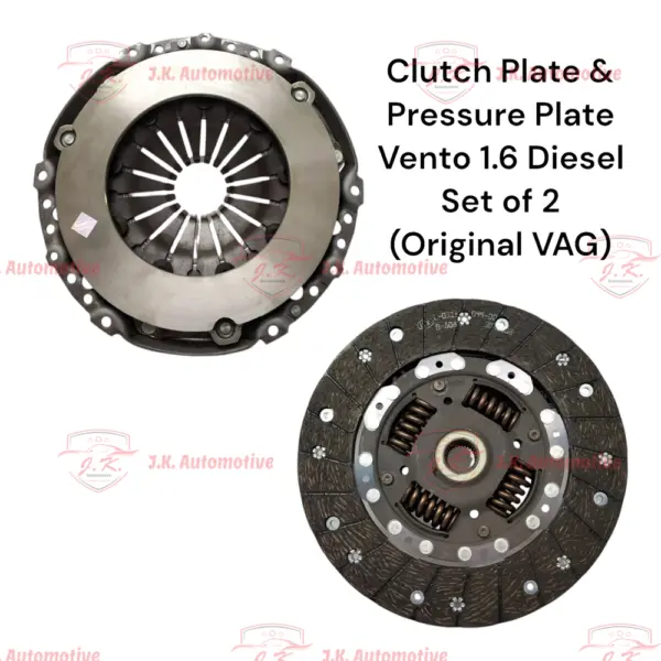 Clutch Plate & Pressure Plate For Volkswagen Vento 1.6 Diesel Set of 2 (Original VAG) - 03L141025 R & 03L141032G