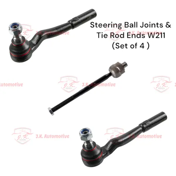 Steering Ball Joints And Tie Rod Ends For Mercedes-Benz E-Class W211 (Set of 4) - A2303380015 & A2113302703 & A2113302803