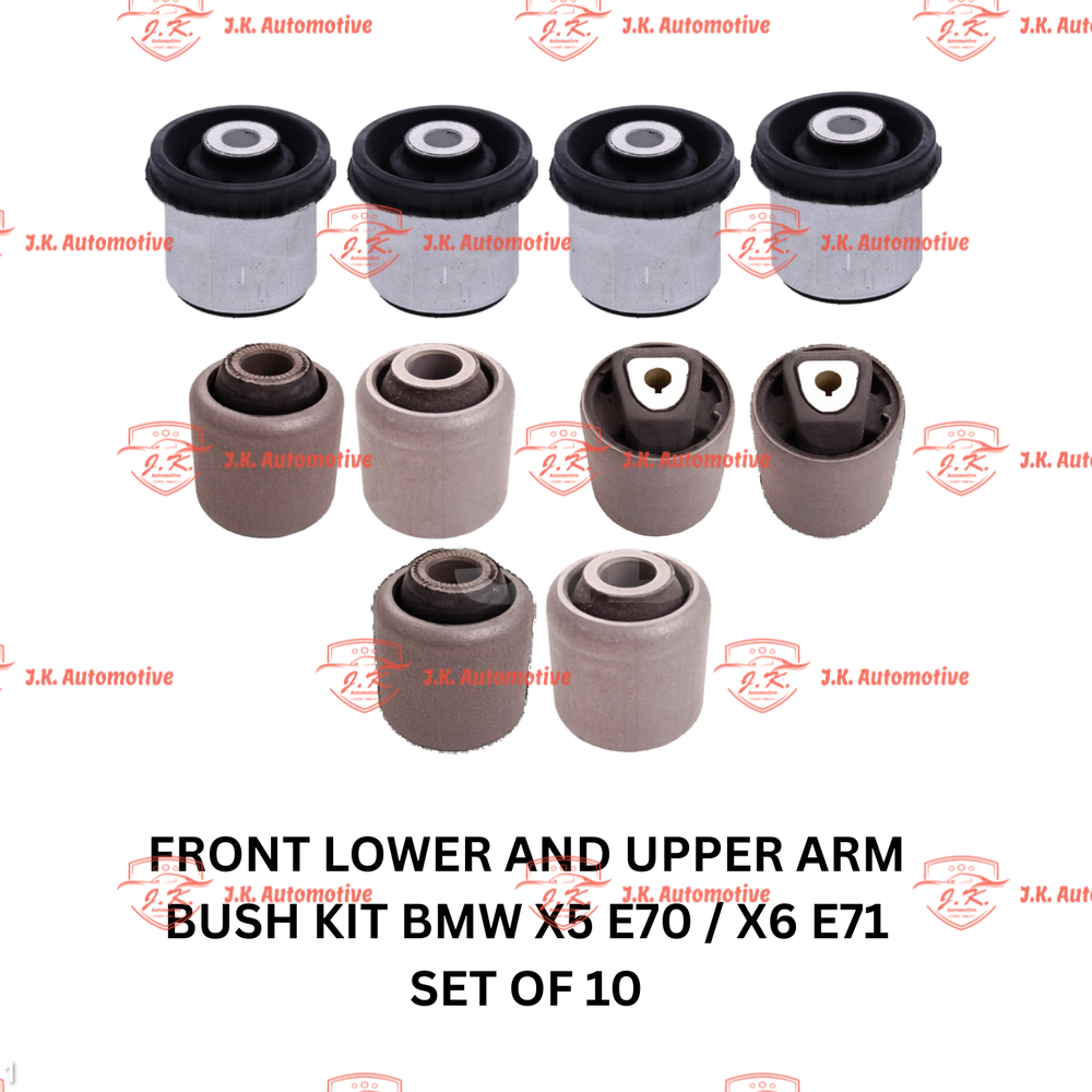 Front Bushing Kit (Lower And Upper Arm Bush Kit) BMW X6 E71 Set of 10 2008-2014