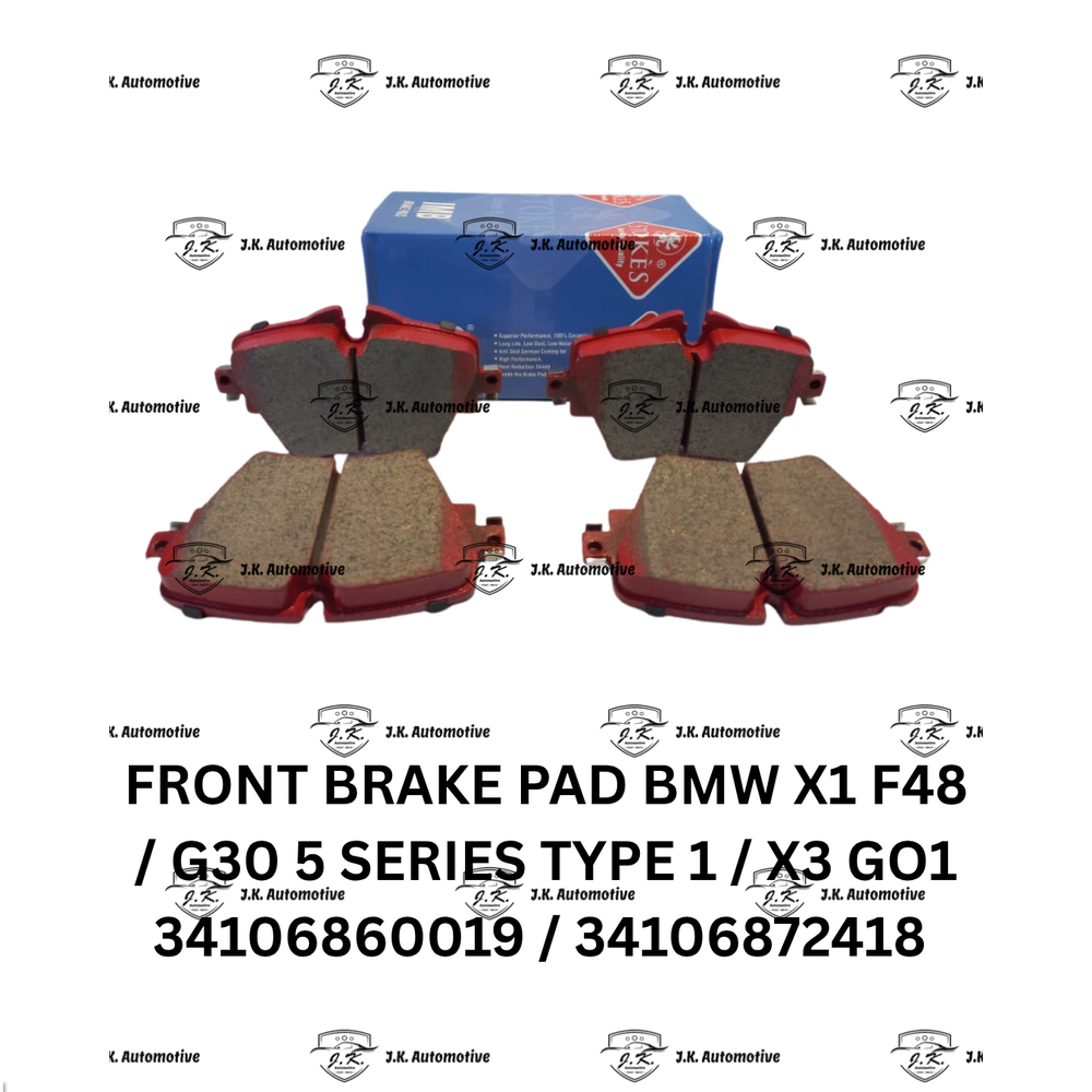 Front Brake Pad For BMW G30 5 Series Type 1 - 34106860019 / 34106872418 / 2561701 - Image 2