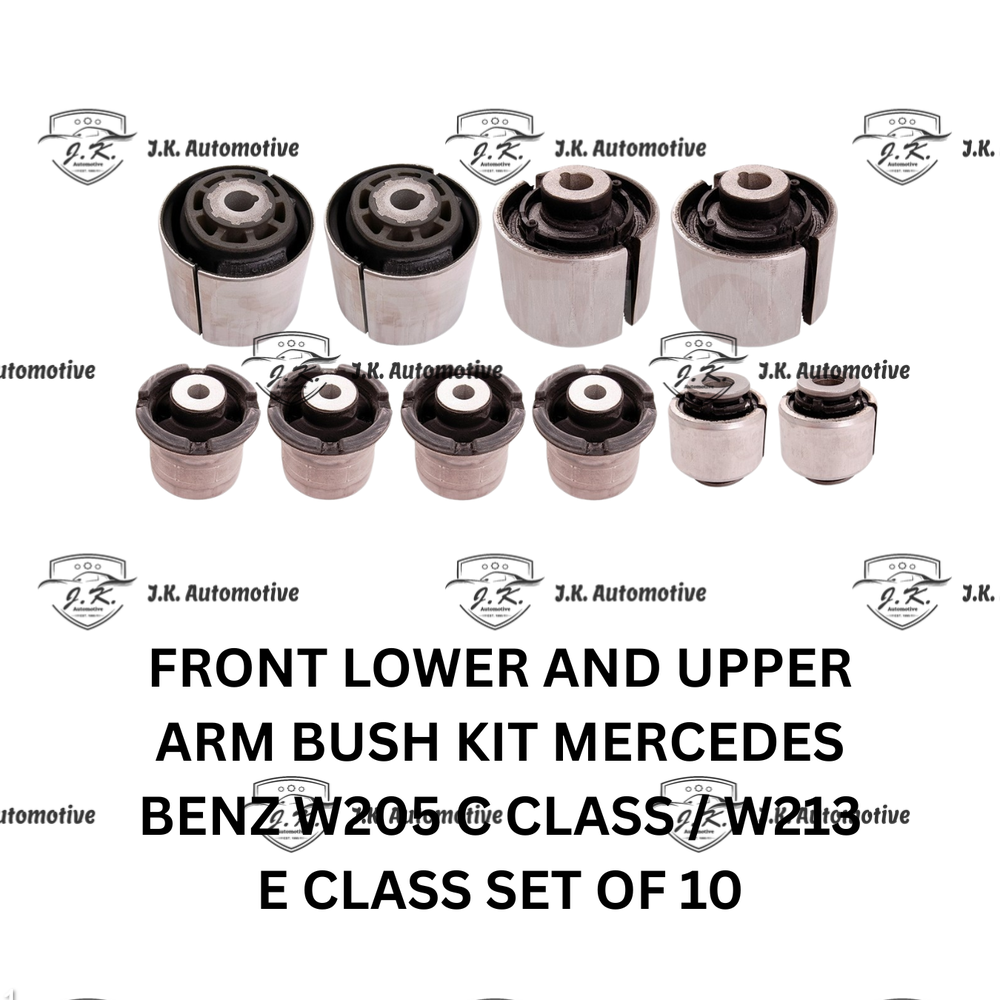 Front Bushing Kit (Lower And Upper Arm Bush Kit) Mercedes Benz W213 E Class Set of 10 2016-2023
