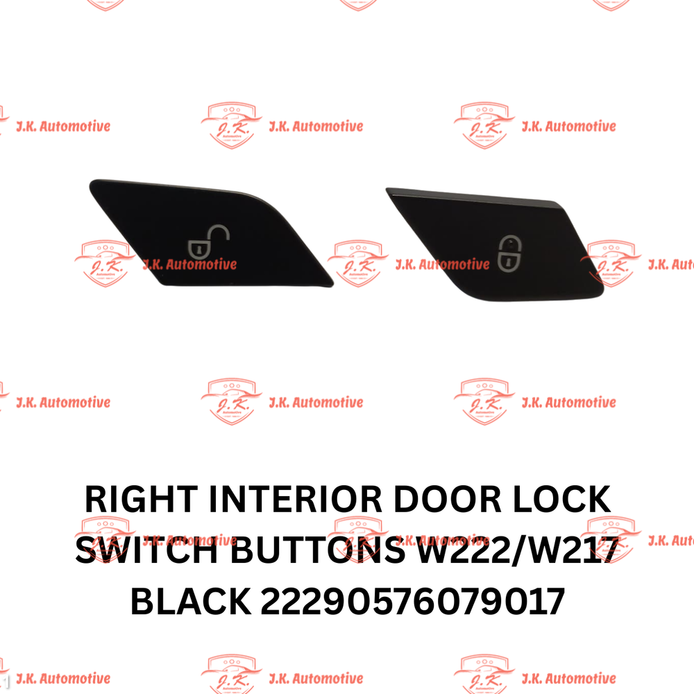 Right Interior Door Lock Switch Buttons W222 S Class Black 22290576079017
